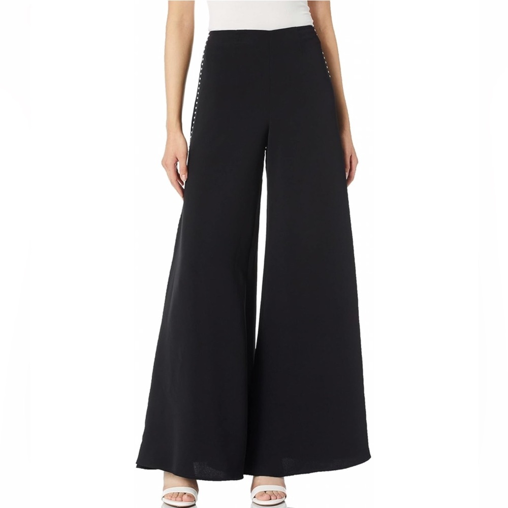 Likely X Revolve Black Wide Split Leg Pant With Stud Detail Side Zipper …
